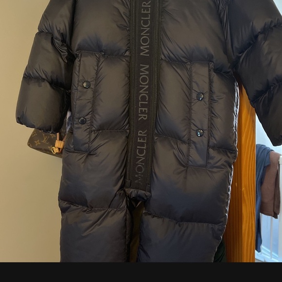 Moncler Dark Blue Hooded Puffer snowsuit - Picture 2 of 2